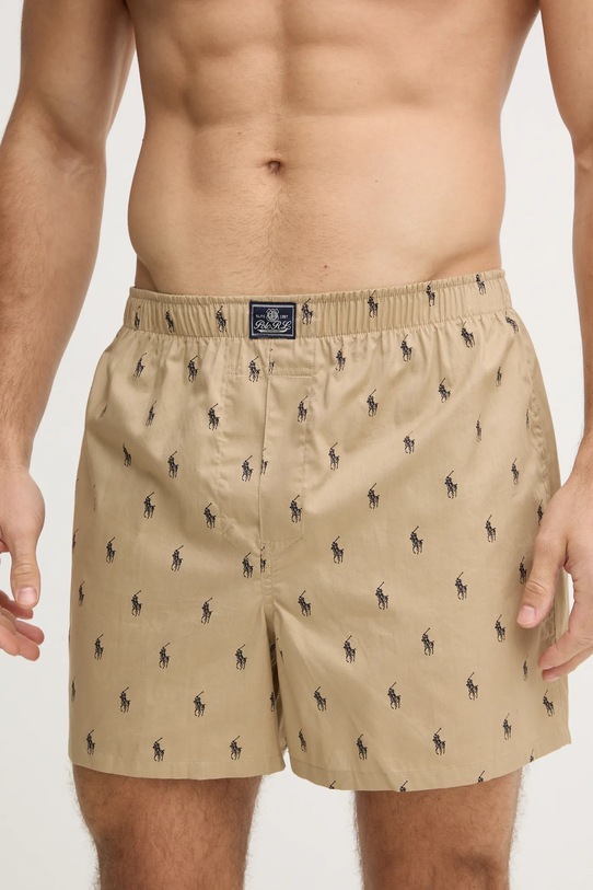 Bavlněné boxerky Polo Ralph Lauren 3-pack zelená 714830273