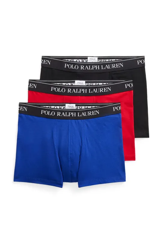 Bokserice Polo Ralph Lauren 3-pack bez uzorka crvena 714830299