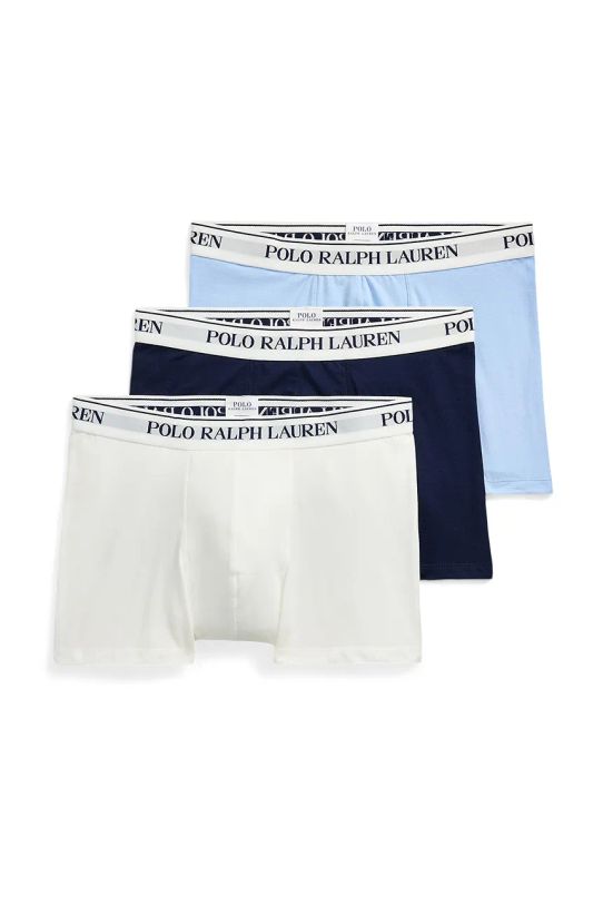 Bokserice Polo Ralph Lauren 3-pack bez uzorka plava 714830299