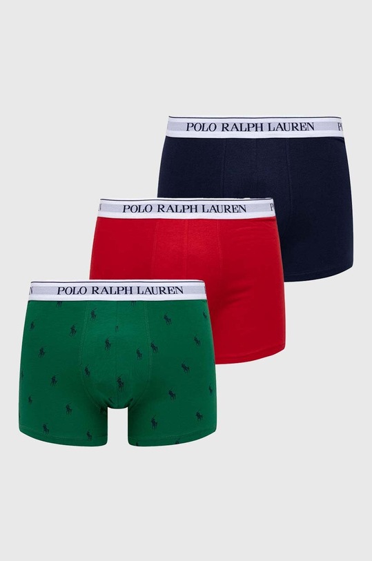 Polo Ralph Lauren bokserki 3-pack dzianina zielony 714830299