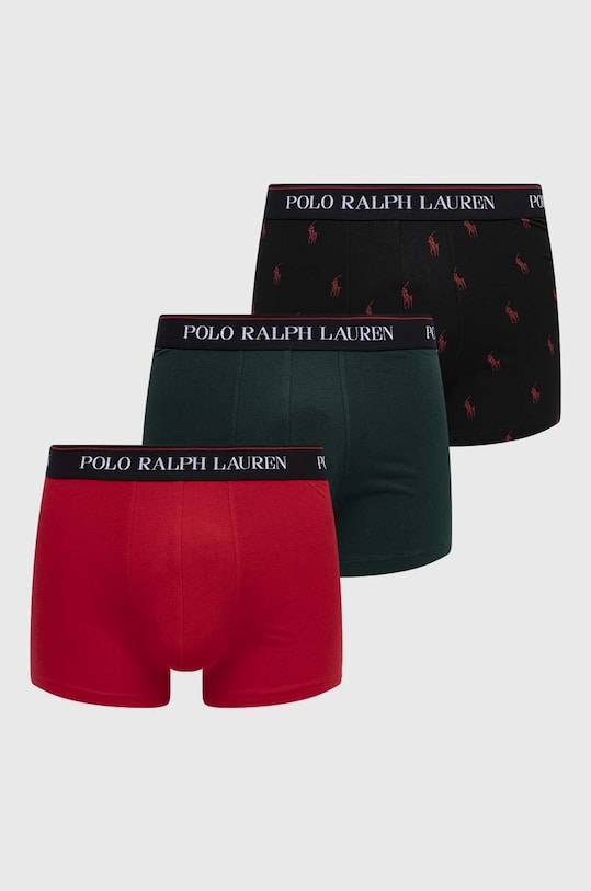 Μποξεράκια Polo Ralph Lauren 3-pack εφαρμοστό σορτς μπόξερ μαύρο 714830299