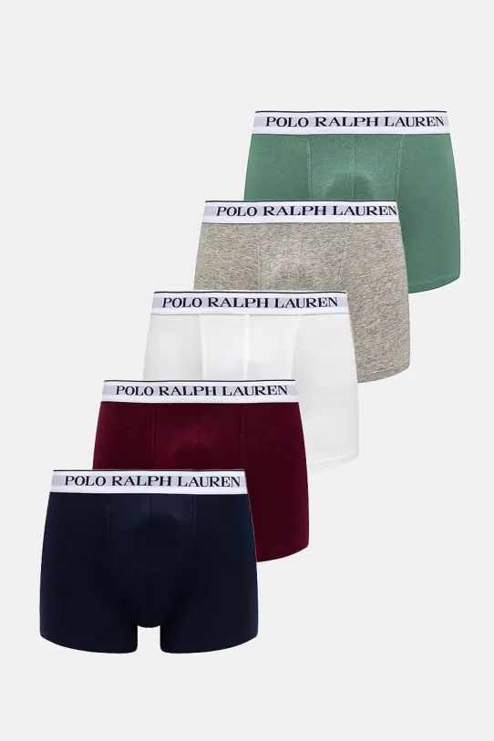 Bokserice Polo Ralph Lauren 5-pack pletivo bijela 714864292
