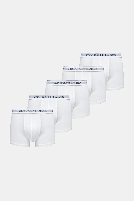 Boksarice Polo Ralph Lauren 5-pack Pletenina bela 714864292