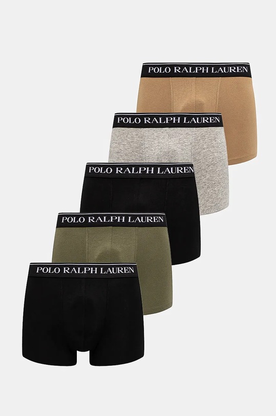 Boxerky Polo Ralph Lauren 5-pack pletenina zelená 714864292