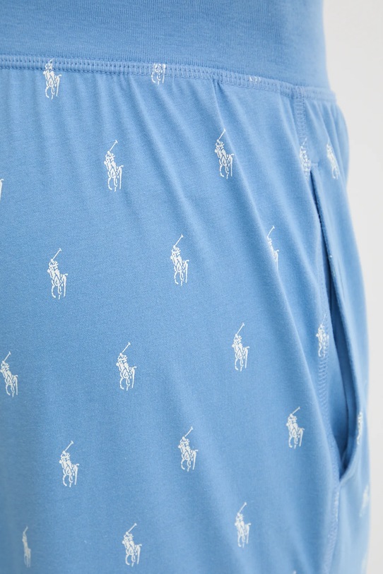 Βαμβακερό παντελόνι πιτζάμα Polo Ralph Lauren μπλε 714899500