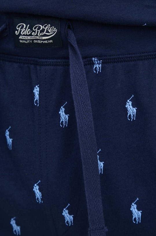 Polo Ralph Lauren spodnie piżamowe bawełniane 714899500 granatowy