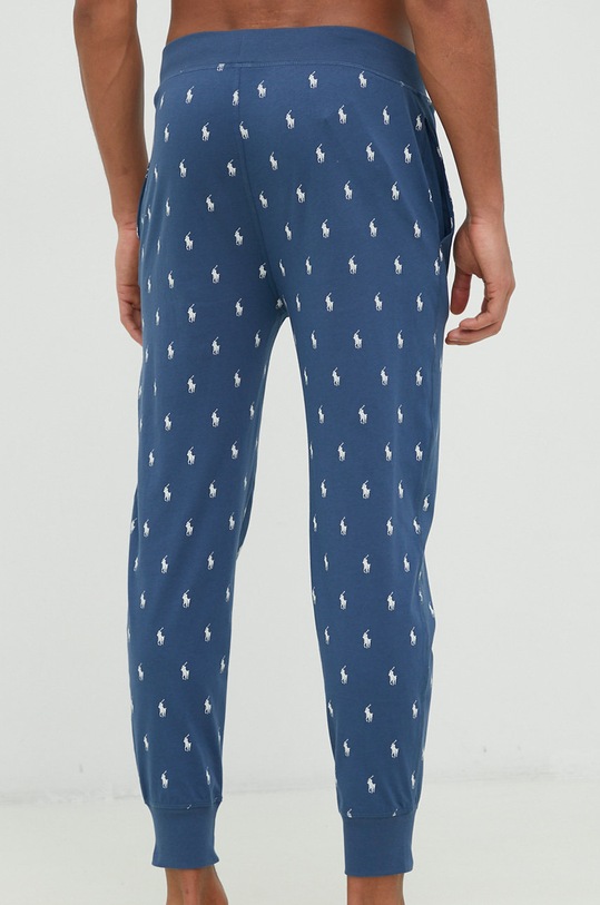 Odzież Polo Ralph Lauren spodnie piżamowe bawełniane 714899500 granatowy