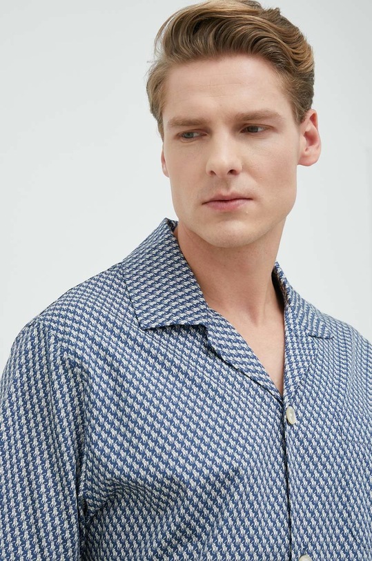 Βαμβακερές πιτζάμες Polo Ralph Lauren 714899503 σκούρο μπλε