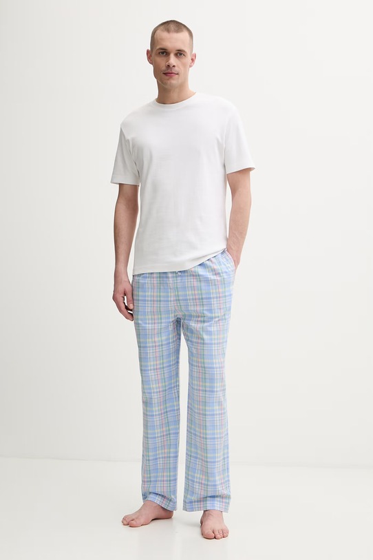 Polo Ralph Lauren spodnie piżamowe męskie bawełniane 714899509 niebieski SS26