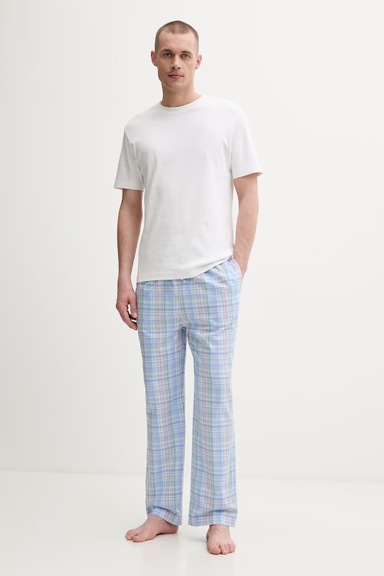 Polo Ralph Lauren spodnie piżamowe męskie bawełniane 714899509 niebieski SS26