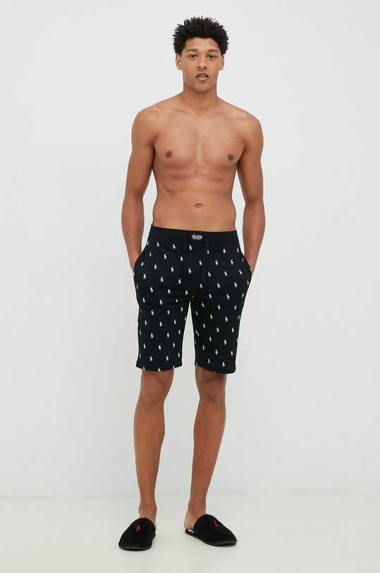 Polo Ralph Lauren szorty piżamowe bawełniane 714899513 czarny SS23