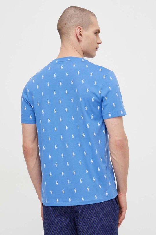 Oblečenie Bavlnené pyžamové tričko Polo Ralph Lauren 714899612 modrá