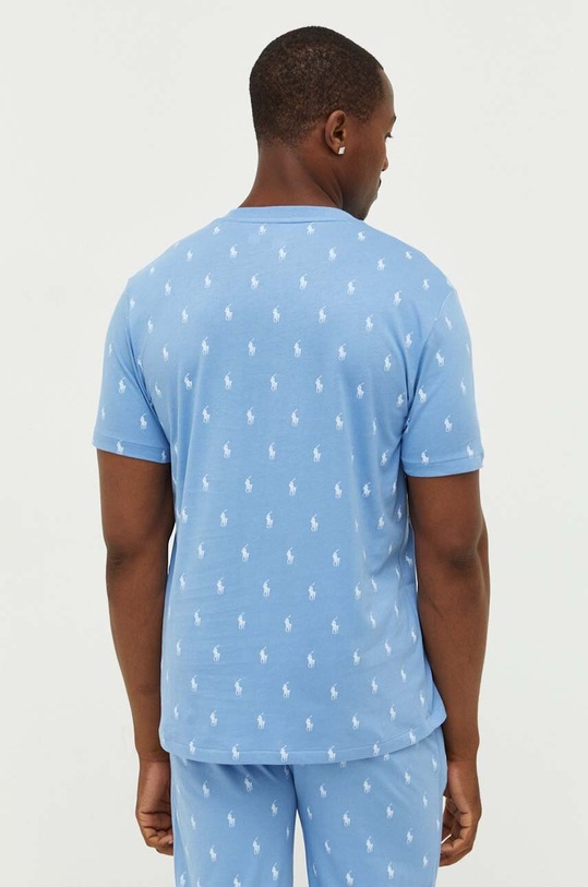 Polo Ralph Lauren t-shirt piżamowy bawełniany 714899612 niebieski AW25