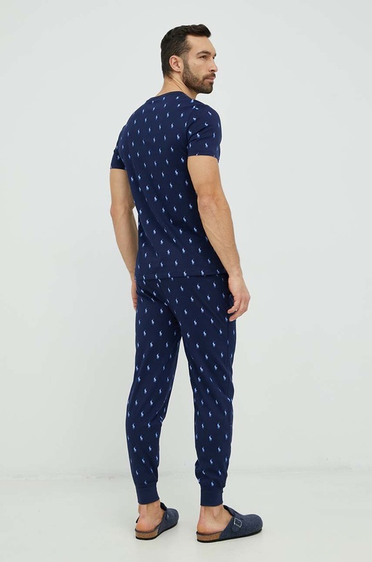 Oblečení Bavlněné pyžamové tričko Polo Ralph Lauren 714899612 námořnická modř
