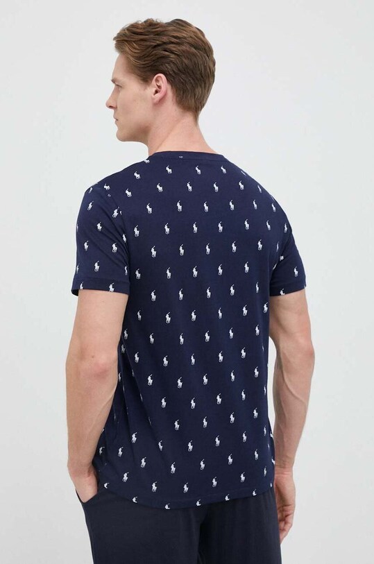 Îmbrăcăminte Polo Ralph Lauren tricou de pijama din bumbac 714899612 bleumarin