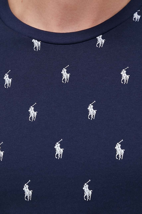 Bavlnené pyžamové tričko Polo Ralph Lauren tmavomodrá 714899612