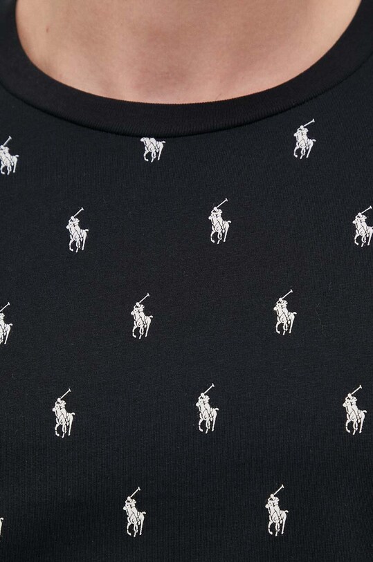 Бавовняна піжамна футболка Polo Ralph Lauren 714899612 чорний