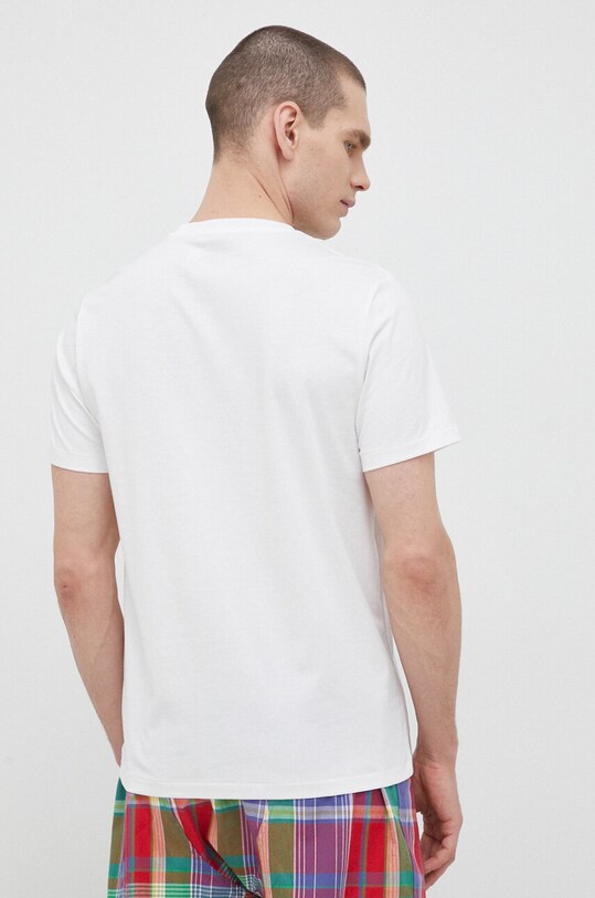 Polo Ralph Lauren t-shirt piżamowy bawełniany 714899613 biały AW25