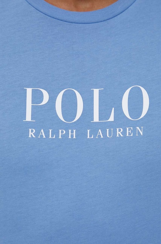 Bavlněné pyžamové tričko Polo Ralph Lauren modrá 714899613