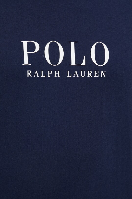 Бавовняна піжамна футболка Polo Ralph Lauren темно-синій 714899613