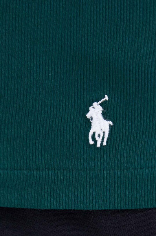Хлопковая пижамная футболка Polo Ralph Lauren зелёный 714899613