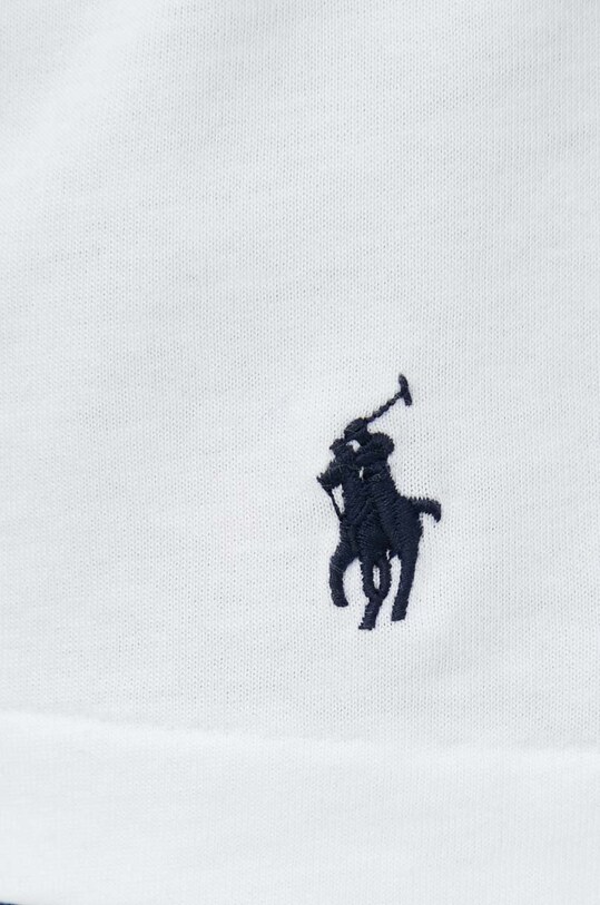 Gornji dio pidžame - pamučna majica dugih rukava Polo Ralph Lauren bijela 714899614