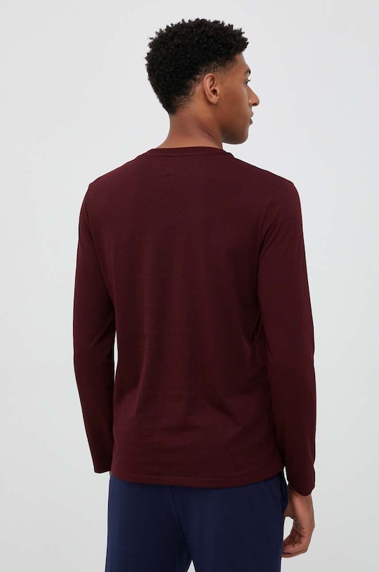 Oblečení Bavlněná košile s dlouhým rukávem Polo Ralph Lauren 714899614 burgundské