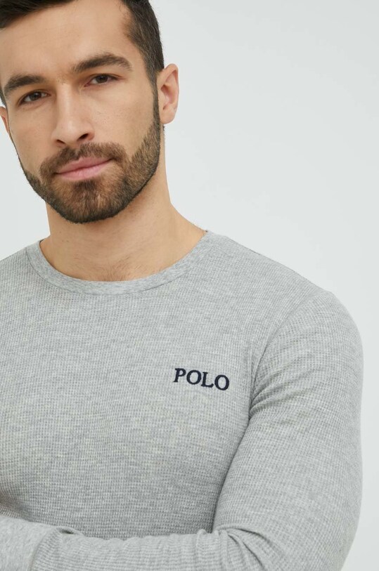 Polo Ralph Lauren longsleeve piżamowy 714899615 szary
