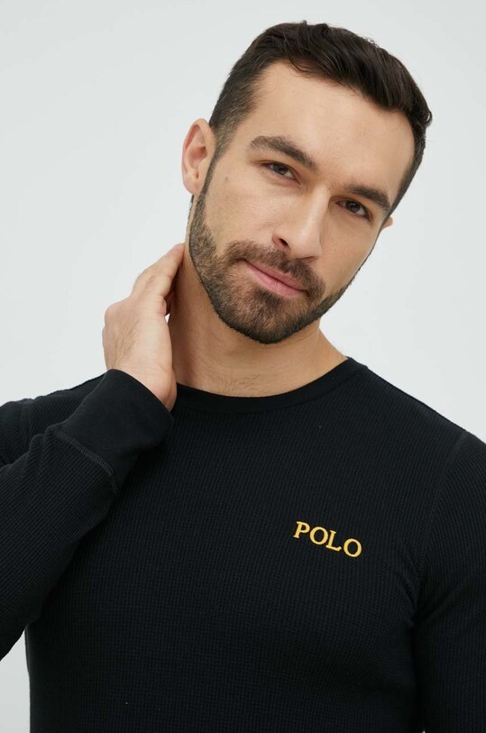 Піжамний лонгслів Polo Ralph Lauren чорний 714899615