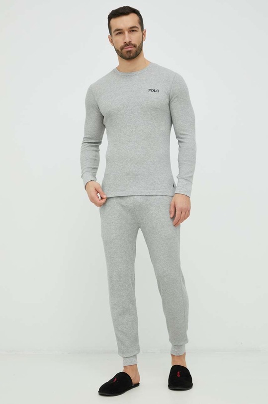 Polo Ralph Lauren spodnie piżamowe 714899616 szary SS23