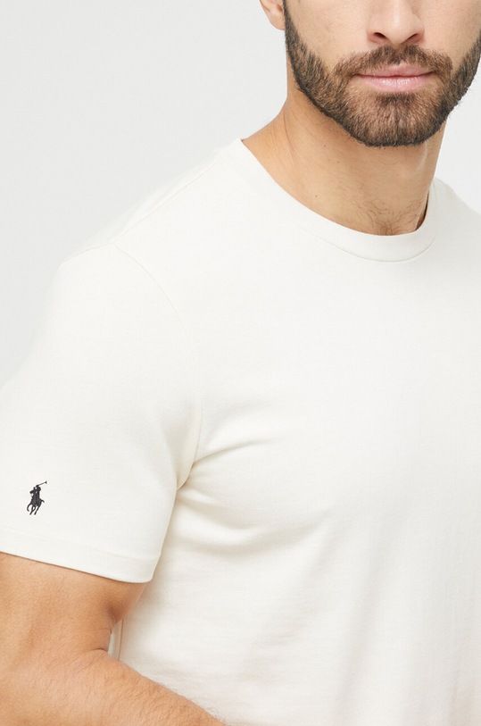 Горнище на пижама с къси ръкави Polo Ralph Lauren 714899619 бежов
