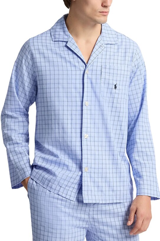Îmbrăcăminte Polo Ralph Lauren pijamale de bumbac 714899627 albastru