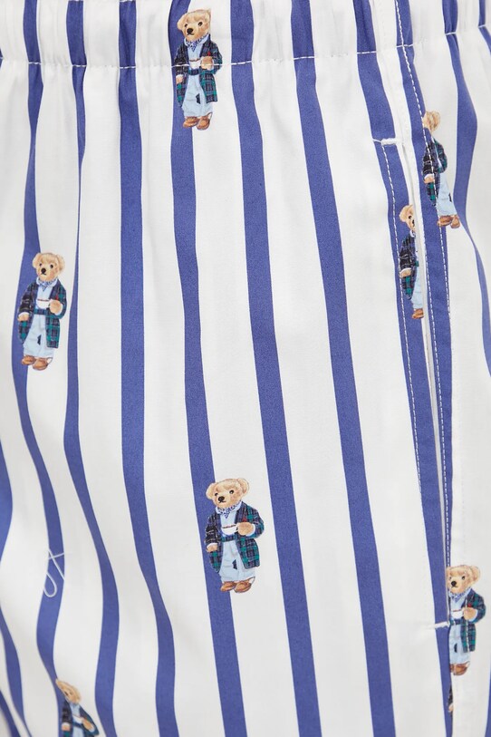 Памучно късо долнище на пижама Polo Ralph Lauren бял 714899636