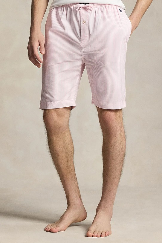 Polo Ralph Lauren szorty piżamowe męskie bawełniane wzorzyste różowy 714899636