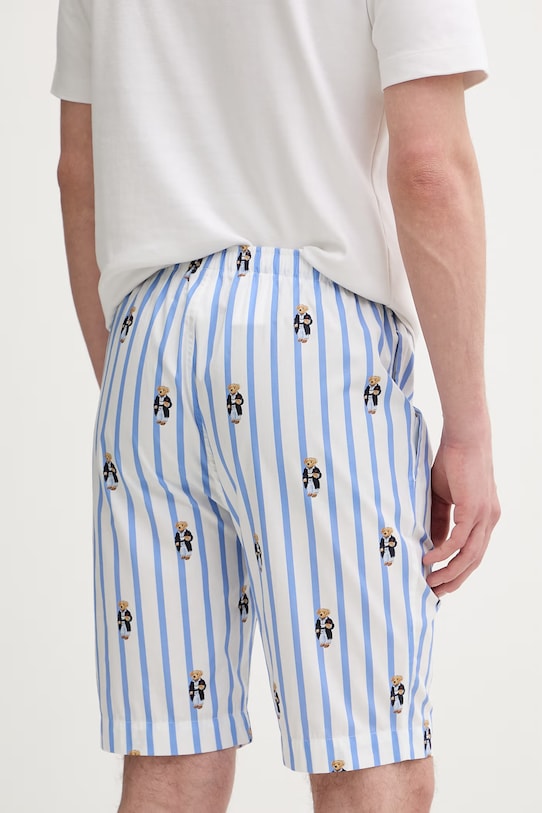 Odzież Polo Ralph Lauren szorty piżamowe męskie bawełniane 714899636 niebieski