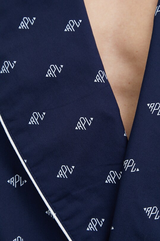 Βαμβακερή ρόμπα Polo Ralph Lauren 714899678 σκούρο μπλε