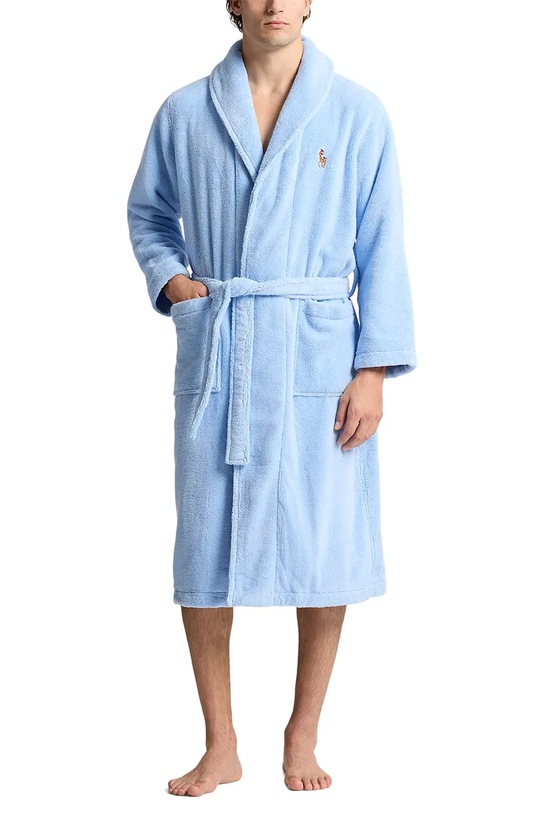 Polo Ralph Lauren halat de baie din bumbac bumbac albastru 714899683