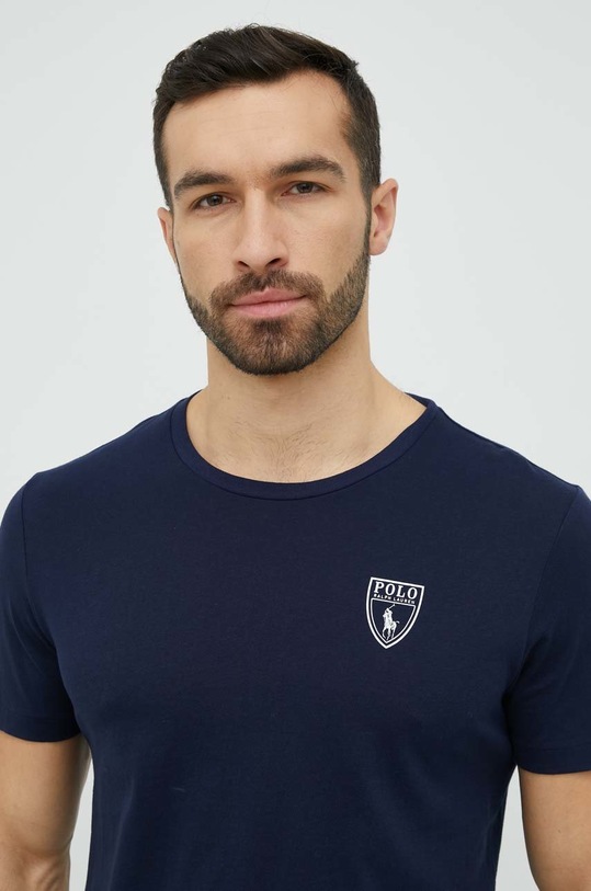Polo Ralph Lauren piżama bawełniana 714903818 granatowy