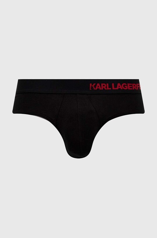 Slipy Karl Lagerfeld 3-pak 230M2102 čierna AA00