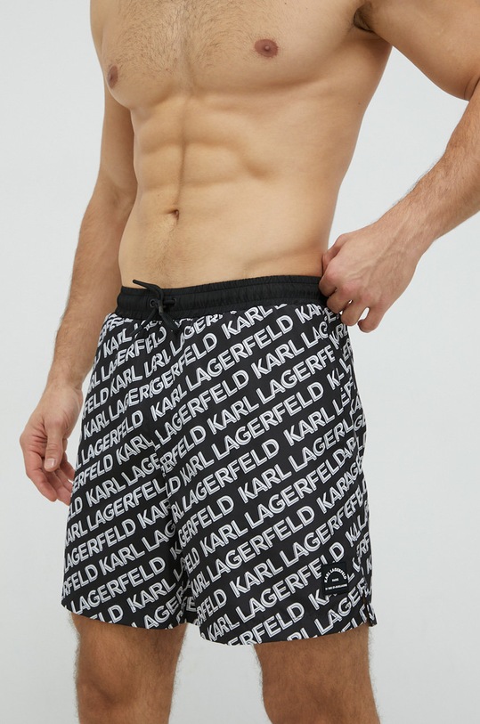 Karl Lagerfeld pantaloni scurti de baie negru 230M2203
