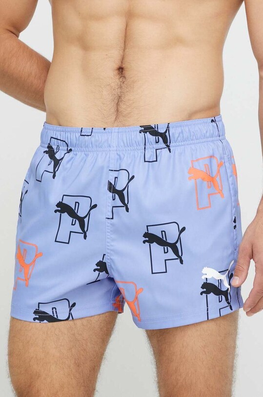 Puma pantaloni scurti de baie Cat Logo 938062 violet SS23