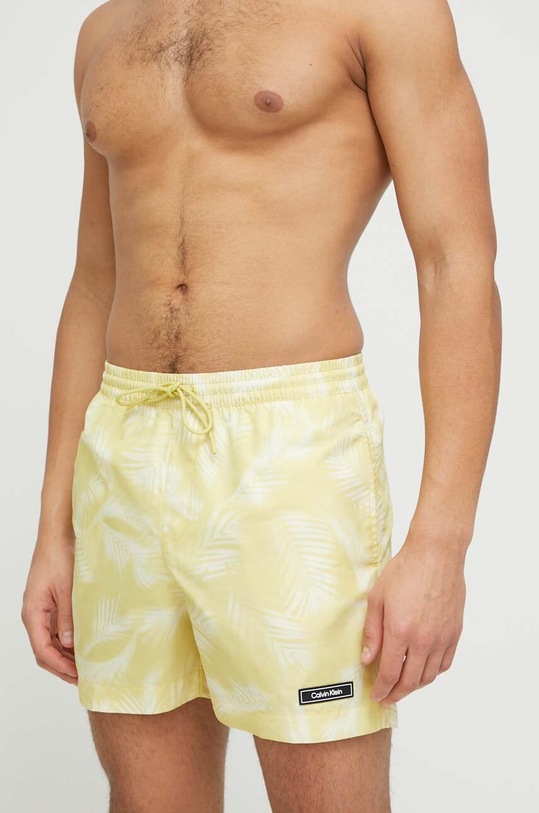 Calvin Klein szorty kąpielowe Planet friendly zielony KM0KM00813.PPYX