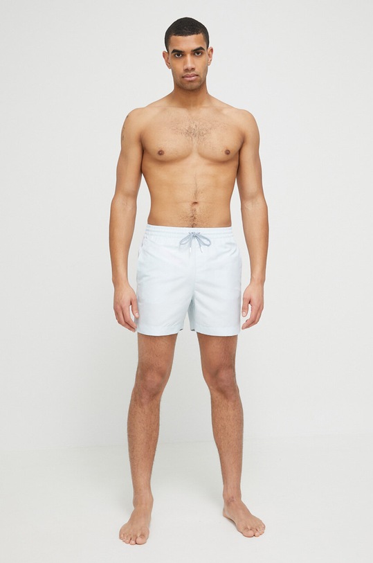 Plavkové šortky Calvin Klein KM0KM00810.PPYX modrá SS23