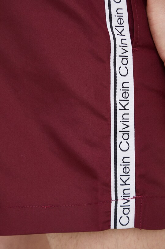 Kopalne kratke hlače Calvin Klein bordo KM0KM00810.PPYX