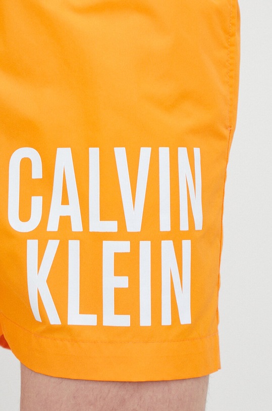 Calvin Klein szorty kąpielowe pomarańczowy KM0KM00794.PPYX