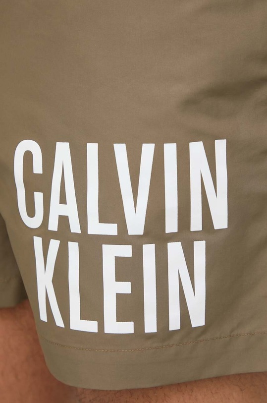 Calvin Klein szorty kąpielowe brązowy KM0KM00794.PPYX