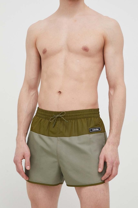 Calvin Klein szorty kąpielowe KM0KM00816.PPYX zielony SS23