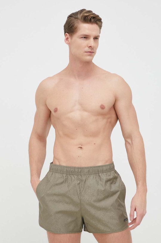 Calvin Klein szorty kąpielowe KM0KM00847.PPYX zielony SS23