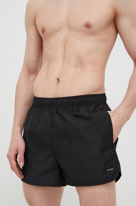 Plavkové šortky Calvin Klein KM0KM00847.PPYX černá SS23