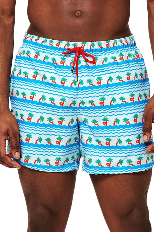 Happy Socks pantaloni scurti de baie Planet friendly albastru PBE116.6000